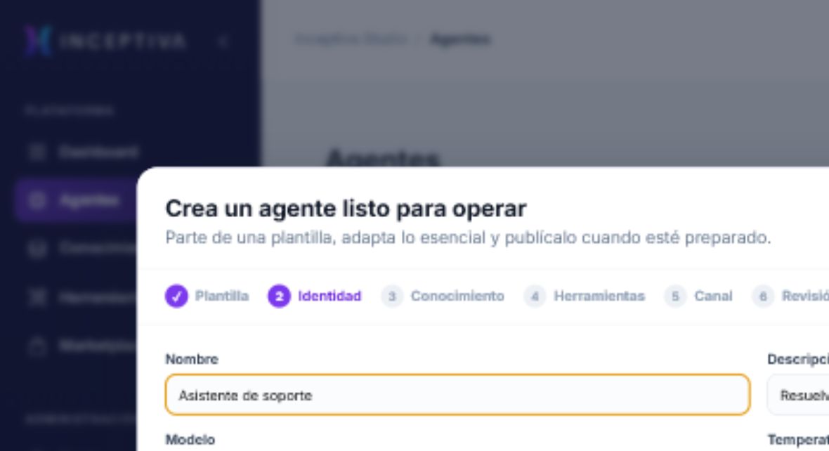 Configuración de identidad e instrucciones del agente